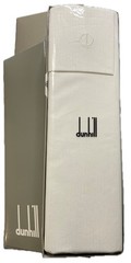 NIB! Alfred Dunhill Swiss-Made All White 100% Cotton Striped Shirting Fabric