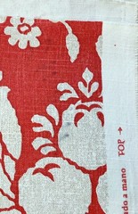 Brunshwig & Fils Gaston Y Daniela Tebas Fabric 5 Yds Cotton Handprint Spain