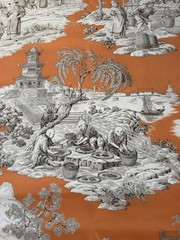 Manuel Canovas Tortuga Cotton Chintz fabric 2 5/18 Yards