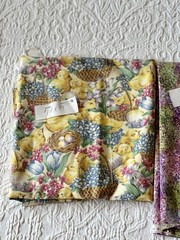 LOT of 2 PRINTS Hoffman International Fabrics APRIL SHOWERS+FUNDAMENTALS 2yds