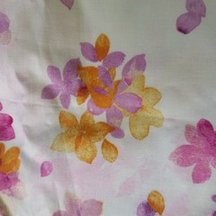 Studio 8 Quilting Treasures Fabric Watercolor Floral Lot 2 Pink Purple 109×43