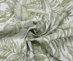 BALLARD DESIGNS LISELLE GREEN LEAF SUNBRELLA PERFORMANCE FABRIC BY YARD 54″W
