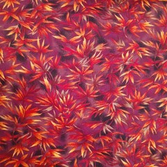 Spring Festival RJR Fashion Fabrics Cotton Fabric Purple Orange 1 3/8 yards