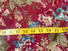 Chaps Ralph Lauren Summerton Fabric Red Floral 97”x92” From Comforter MakeDrapes