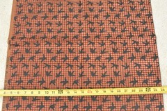 24″ Long, Vintage, Green Pine Needles on Burgundy & Brown, Thimbleberries, P8175
