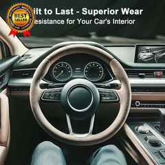Premium Black Suede Fabric Wrap – 17X70 Inch Suede Wrap for Car Interior – Self-