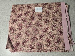 Pink Paisley Floral Fabric 2 Yards Unbranded