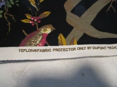 Vintage Thibaut Floral Birds floral Drapery Fabric 100% cotton 1999 NOS 56″ W