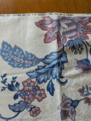 VTG Fabric Stanley King Studio Glazed Chintz Upholstery Teflon Sconset Rose 90s