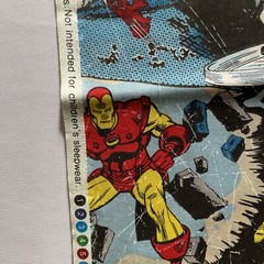 Marvel Comics Superheroes 2012 Fabric Eugene Textiles 54”H x 44”W Iron Man , Sp