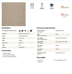 Sunbrella Cast Ash 40428-0000 Outdoor 54″ Canvas Fabric By the yard