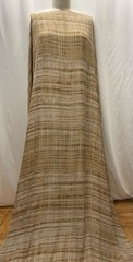 100% Silk Georgette Earthy Tone Sand Taupe Wood Grain Fabric By The Yard 54 ” W