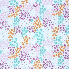 1 M X 1.50 M Cotton Jersey Colorful Flowers Fabric