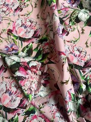Authentic Top French designer cotton luxury Fabric. Made in Italy
