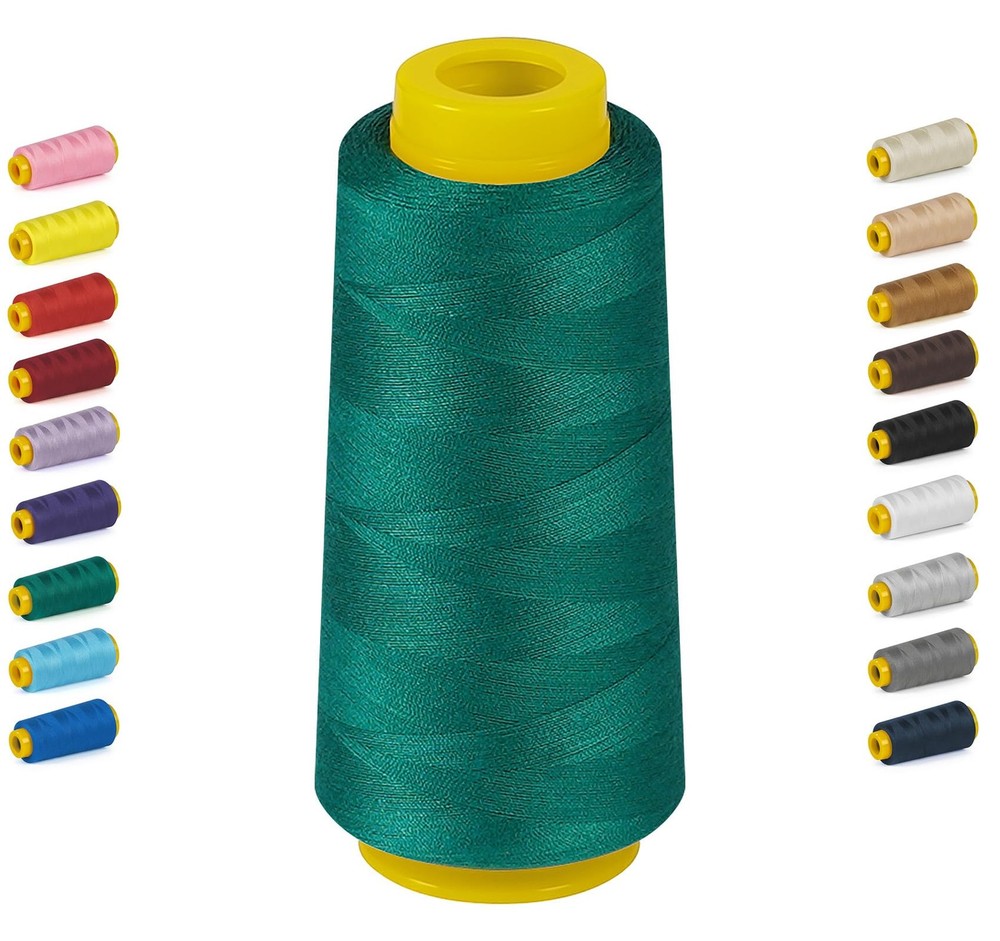 StiVerse 1800 Yards Green Thread Sewing, All Purpose 40S/2, 011-Green