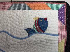 Quilted Wall Hanging 27″ x 19″ Nautical Theme Baby’s Room