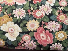 Fabric Oriental Pink Flower 43”x 36”By Red Rooster Fabric 970