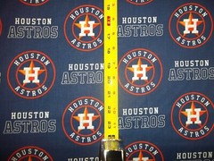 HOUSTON ASTROS MLB 100% COTTON 1/2 YARD PIECE BRAND NEW SPORT DESIGN