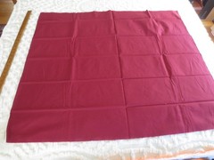 4892. SOLID DARK RED Apparel, Craft, Quilting COTTON FABRIC – 43″ x 1 yd.
