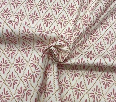 KRAVET MALINA AZALEA SOFT RED GEOMETRIC FLORAL MULTIPURPOSE FABRIC BY YARD 54″W