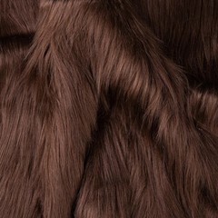 Qidkeo Brown Faux Fur Fabric for Crafts Squares Furry 10 x 10 inches,