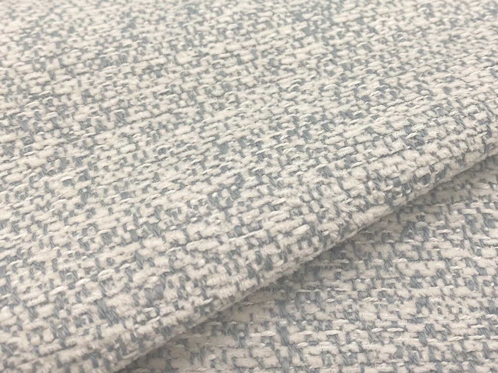 Thibaut Crypton Chenille Tweed Uphol Fabric- Shiloh Heather Aqua 2.60 yd W789117
