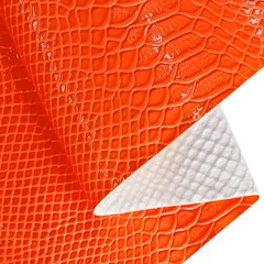 ONEART | Mirrored Glossy Faux Leather Roll 12″×54″ Snake Skin Embossed Synthe…