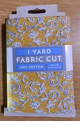 David Textiles – Yellow Floral Scroll 1 Yard Cut (36″x44″) 100% Cotton