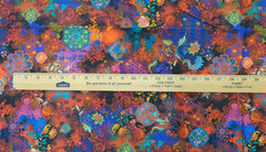 RJR Flourish Cotton Digiprint Bright Mod Paisley Quilting Fabric BT Half Y #4