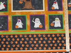 Boooo Ville Boooville Ghost Halloween Fabric 23″ x 42″ Panel #2425