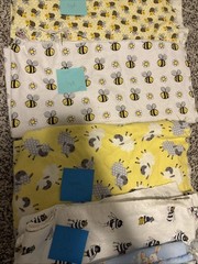 joann Fabrics, Super Snuggle, Cotton Fabric Bundle approx 12 yards. Dog, Bee.