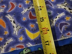 Lot of 3 17 x 22 Inch Animal Print Fabric Cats Turtles and Cows Perfect for DIY