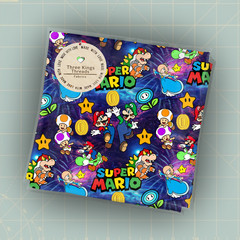Super Mario Luigi Rosalina Toad Bowser DBP 1 Yard Fabric Seamless Design 59×36