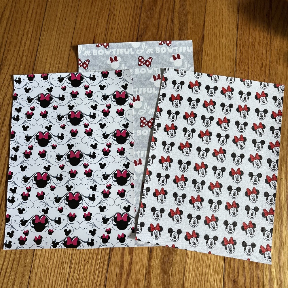Disney Characters Faux Leather Sheets Minnie Mouse 3 Sheets