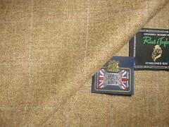 Reid & Taylor WOOL (Woollen) & LINEN JACKETING FABRIC MADE IN SCOTLAND = 2.0 m.