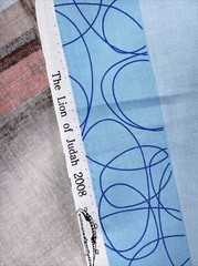 Lion of Judah Animated Family Films 2008 Lt Blue Westminster Fibers Fabric Panel