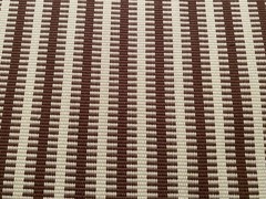 1YD SOANE BRITAIN Jajim Stripe Chestnut Artisanal Warp Weave Fabric $770 Retail