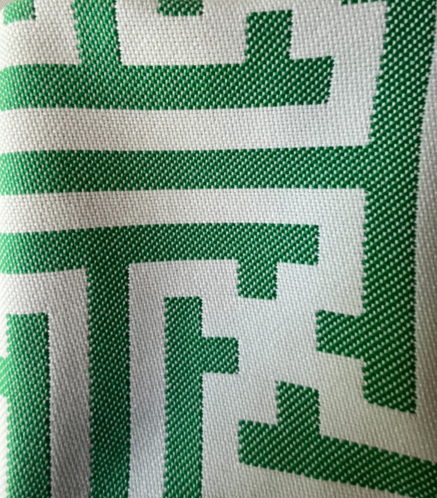 Gaston Y Daniela Clarke Verde Designer Fabric Remnant 24″x24″