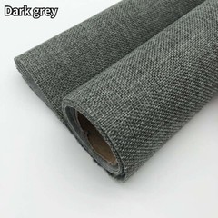 1M Self Adhesive Linen Fabric DIY Wallpaper Upholstery Crafts Furniture Material
