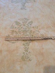 Texoprint Netherlands Original Design 37186 Stencil plaster wall Fabric 5 yards