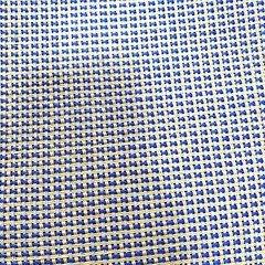Thick Vintage Speaker Grill Fabric Blue & Yellow Basket Weave Cloth 0.5M x1.5M