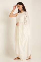 Shopping Queen Womens Rayon Lucknowi Chikankari Embroidery Straight