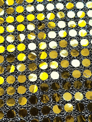 Broadway Theatre remnant Silver Black Lame’ with Thousands of Sequences 72 X 36″