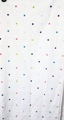 White Multi Colored Polka Dot Fabric-Cotton-Single Sided-36″ x 78″-1+yard