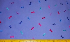 Embroidered Bows Lavender 4 Way Spandex (Please Read) 1 Yard +32″X 60″ Fabric 22