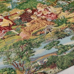 SALOME MULTI COLOR FLORAL SCENIC GARDEN CHENILLE WOVEN JACQUARD FABRIC FRENCH