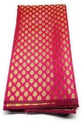 Pink Fabric Indian Women Dressmaking Brocade Silk Material Jacquard Fabric 2YD