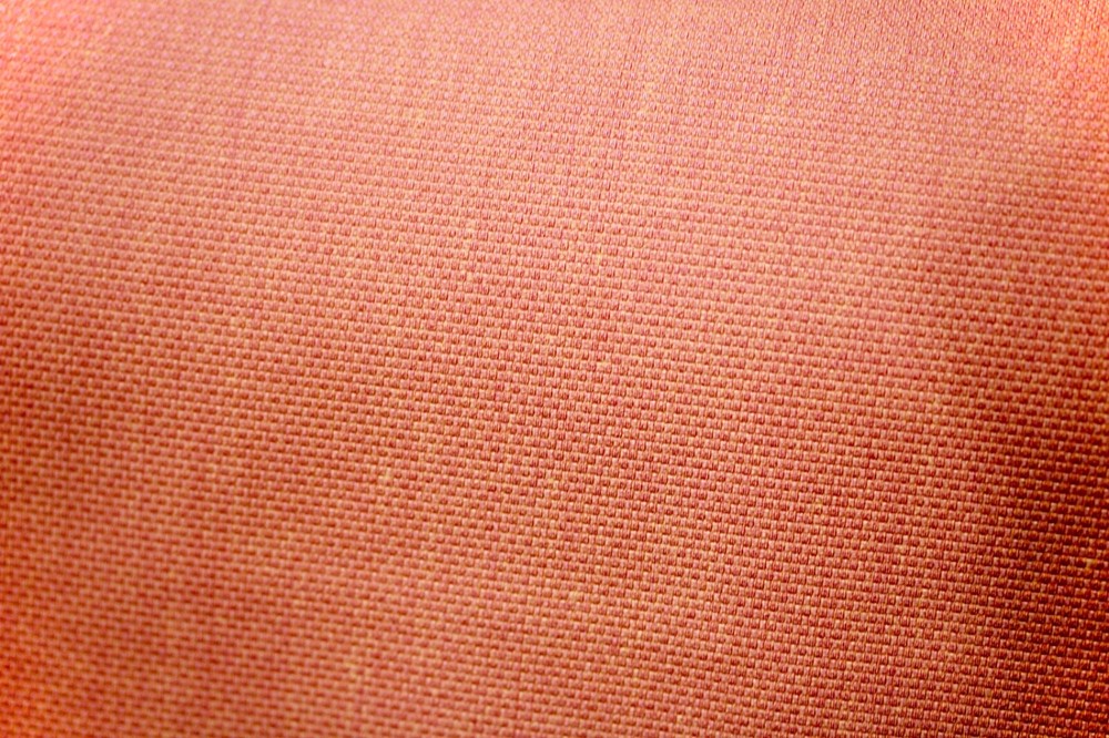CANVAS NYLON WITH FLEECE BACKING FABRIC SOFT ORANGE WATER STAIN REPELLENT BY YD