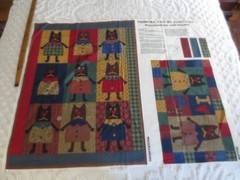 5174 Fabri-Quilt ALLEYCAT TALES WALL HANGING & PILLOW 42″ x 7/8 Yd Cotton PANEL