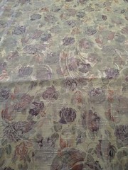Jacquard Tapestry Drapery Fabric Roses Mauve Pink Gold 40″ Long x 56″ Wide